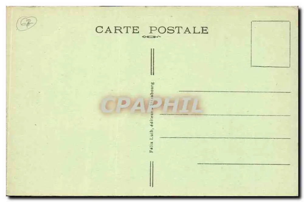 Strasbourg — Ninho de Corujas — Félix Loib, editor Strasbourg - Verso