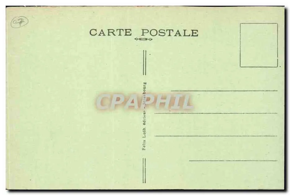 Strasbourg — Quai de la Petite-France — Felix Labb, Verleger Strasbourg - Rückseite