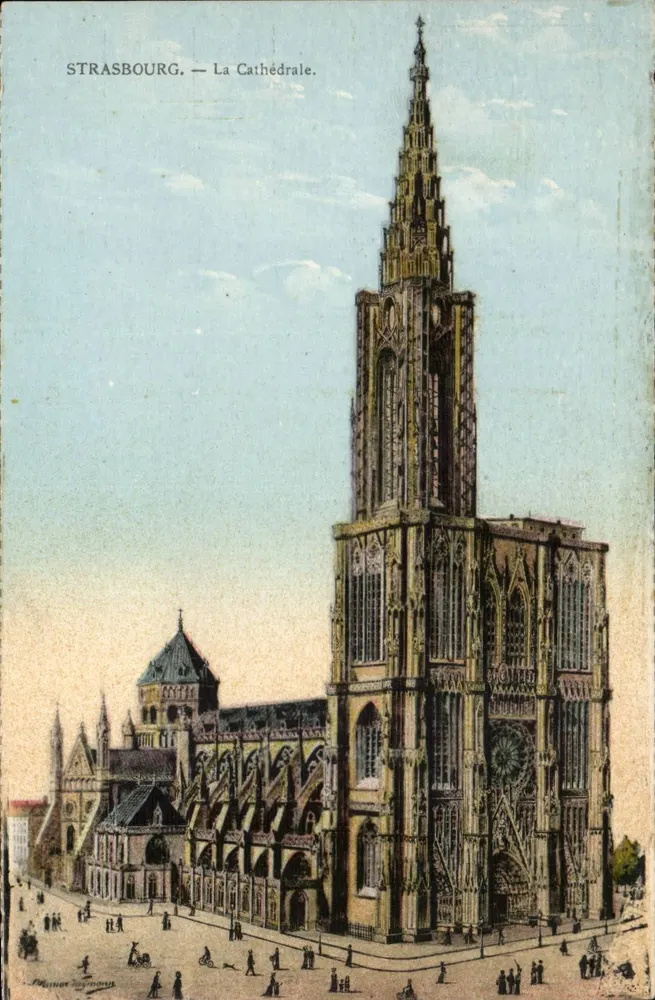 Estrasburgo — A Catedral — Félix Lüib, editor Estrasburgo - Frente