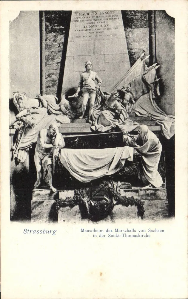 Straßburg — Mausoleum des Marschalls von Sachsen in der Kathedrale Saint-Thomas — n°63 - Vorderseite