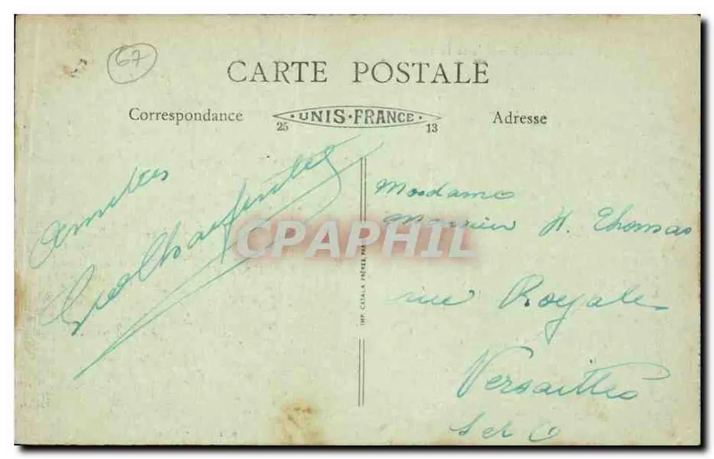 Strasbourg — Place Kléber — Editor R.F. Lux - Verso