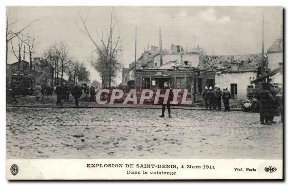 Explosion de Saint-Denis, 4 Mars 1916 — Dans le voisinage — Visé, Paris - Recto