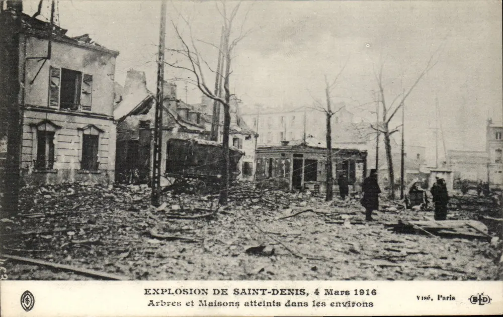 Explosion von Saint-Denis — 4. März 1916 — Visé, Paris - Vorderseite