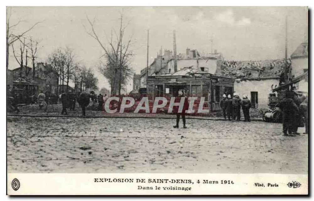 Explosion von Saint-Denis, 4. März 1916 — In der Umgebung — Visé, Paris - Vorderseite