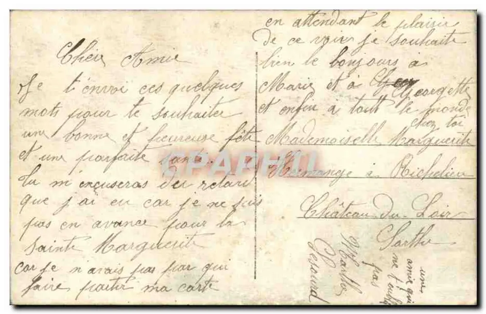 Arranjo de rosas coloridas — E.M. 212 - Verso