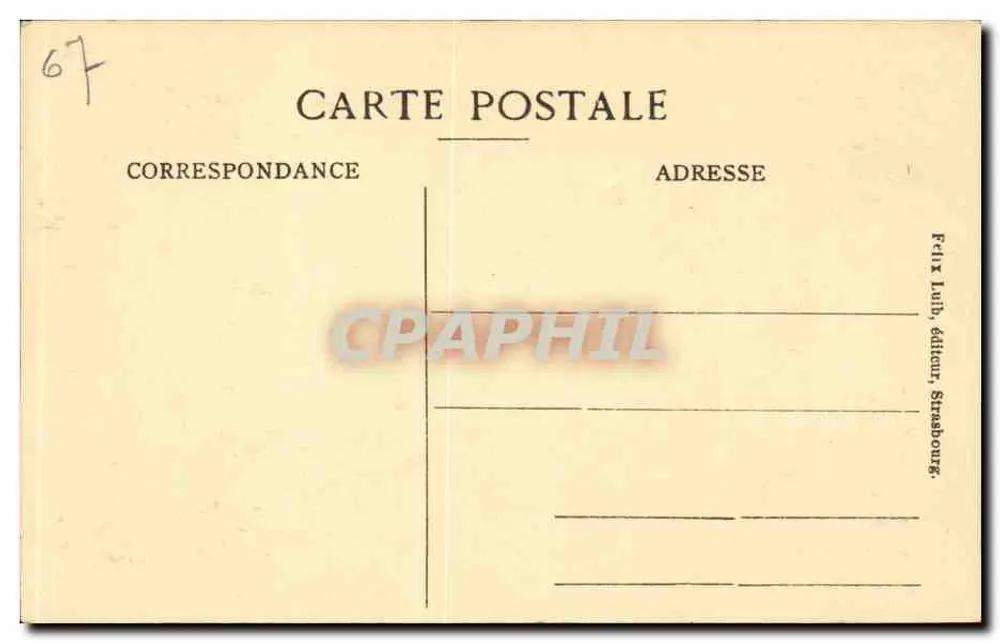 Convento de Santa Odila — Capela dos Anjos — Felix Luib, editor, Strasbourg - Verso
