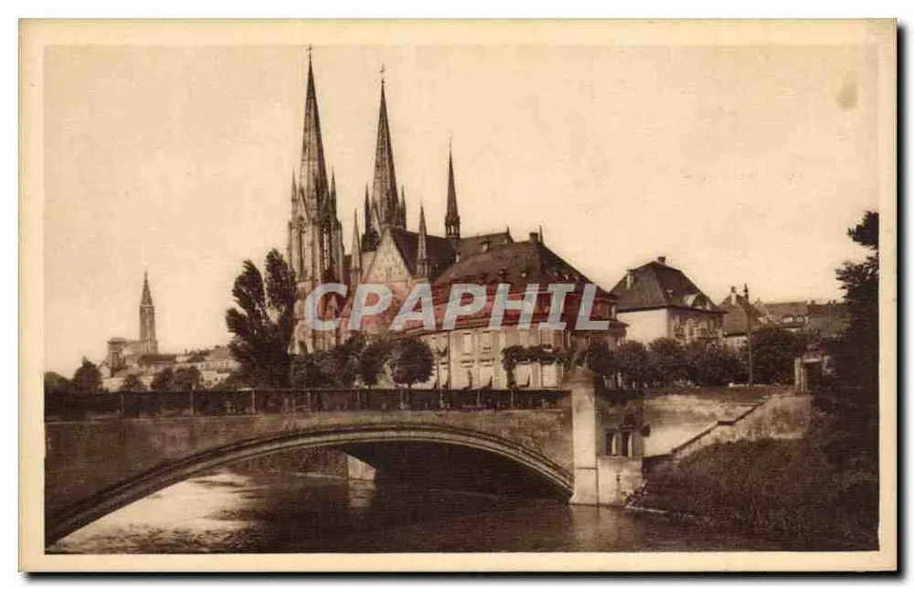 Straßburg — Kirche Saint-Paul und Kathedrale — Felix Laib, Verlag Straßburg - Vorderseite