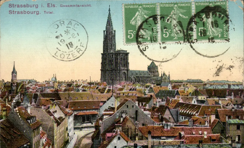 Strasbourg i. Els. Gesammtansicht — Strasbourg. Total. — DRAC LOZERF - Frente