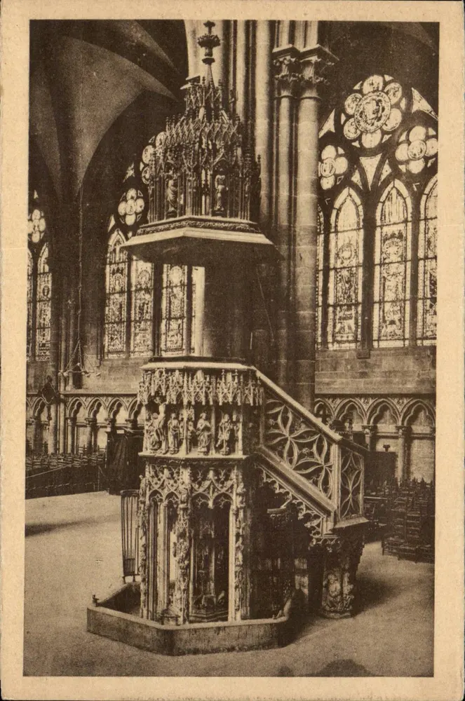 Catedral de Estrasburgo — A cadeira — Die Kanzel - Frente