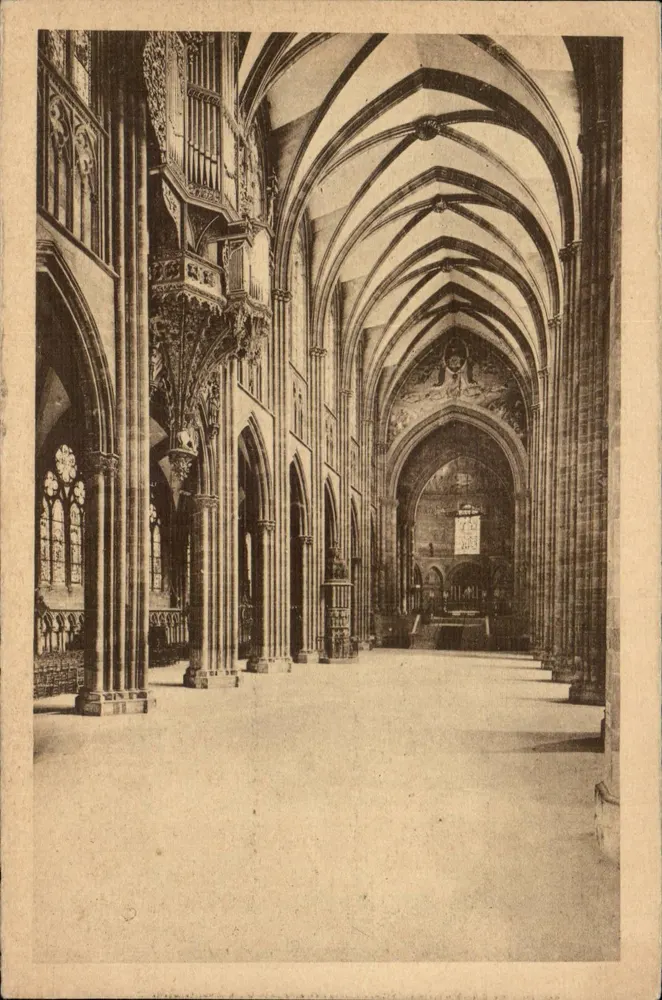 Sint-Basillekerk — Het middenschip — Rélix Luth, uitgever, Straatsburg — 1928 - Voorkant