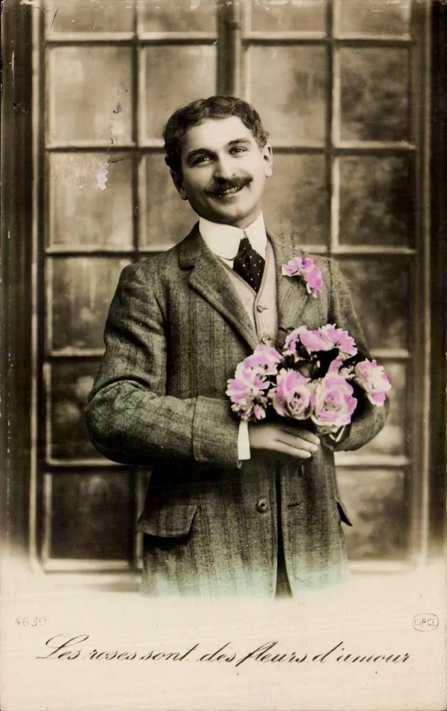 Mann mit Rosenbouquet — CIRCL — n° 4639 - Vorderseite