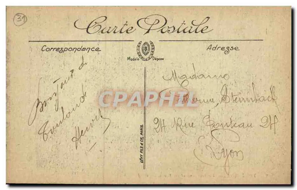 Toulouse — Die Garonne und die Brücken — G. P. - Rückseite