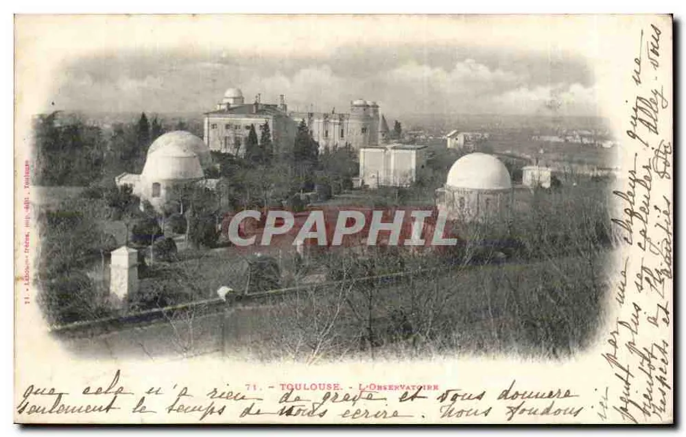 Toulouse - O Observatório — editor Léon Léon, n°71 - Frente