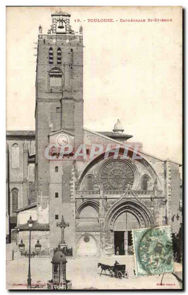 Toulouse - Cattedrale di San Etienne — editore Henri Jules, n°19 - Recto