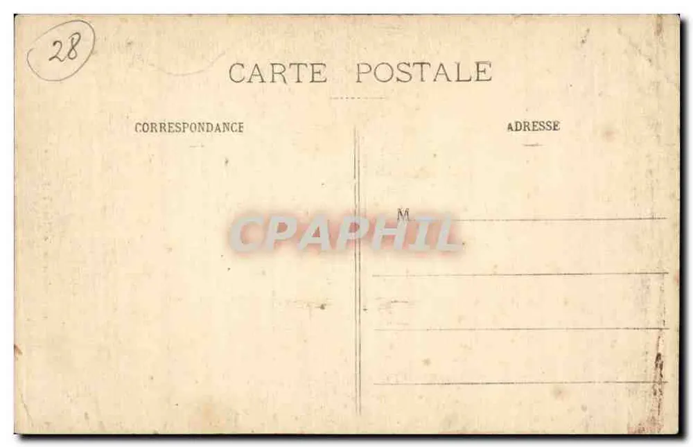 Catedral de CHARTRES - A Nave — h. Foucault, edição Dreux, n°4 - Verso