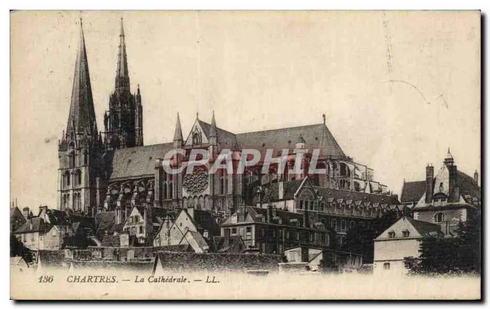 Chartres — A Catedral — LL. — n°196 - Frente