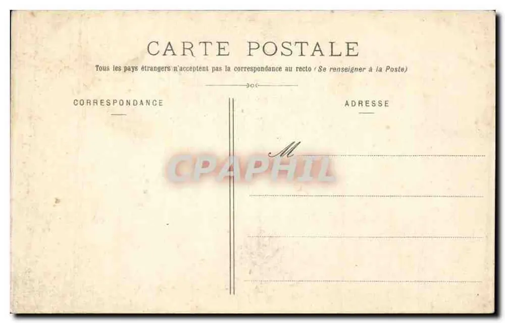 Chartres — A Estátua de Marceau — Ch. Foucault, edição Dreux - Verso