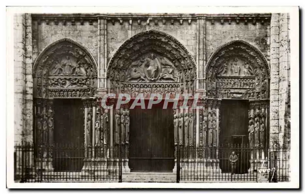 Chartres (Eure-et-Loir) — A Catedral - O Grande Portal — As Edições de Arte "WON", Paris - Frente