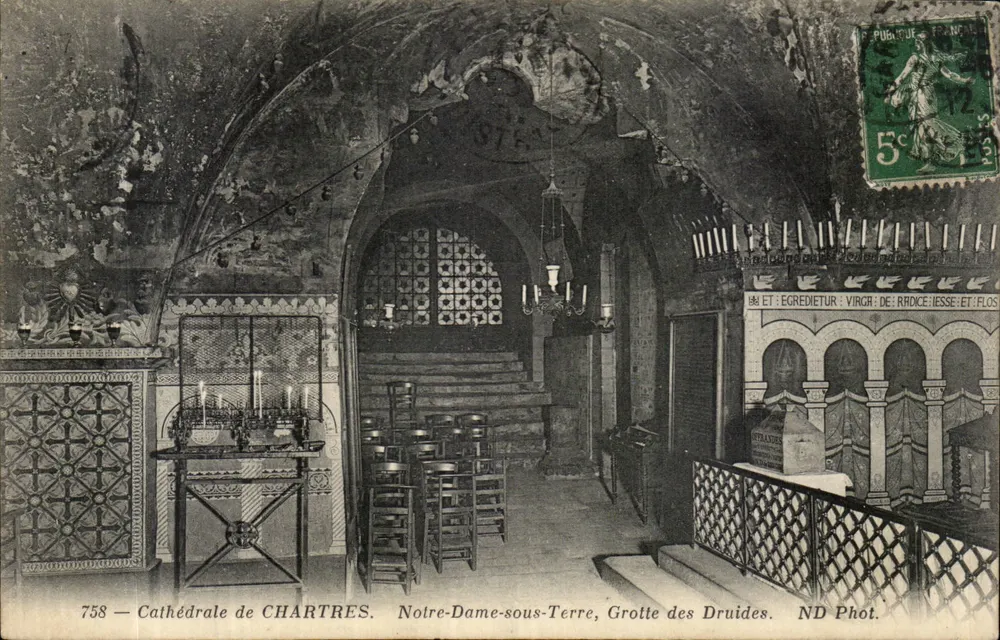 Kathedrale von CHARTRES — Notre-Dame-sous-Terre, Grotte der Druiden — ND Fotografie, Nr. 758 - Vorderseite