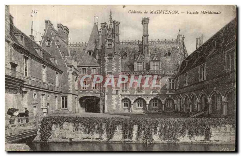 Castelo de MAINTENON — Facha Meridional — ND PÉR - Frente
