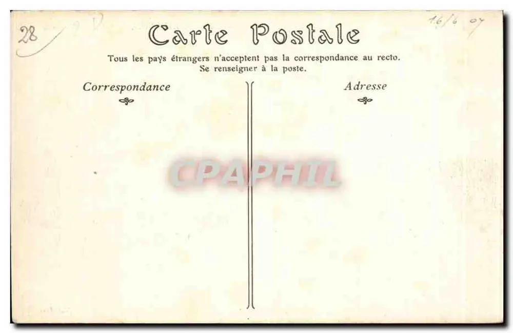 Castelo de MAINTENON — Facha Meridional — ND PÉR - Verso