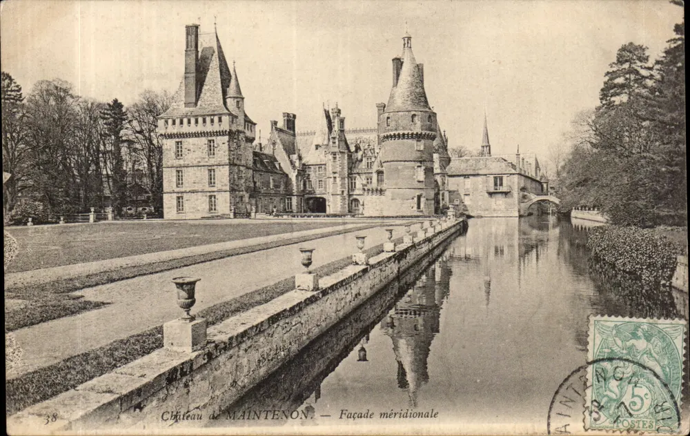 Castelo de Maintenon — Facha meridional — Editor não identificado, n° 38 - Frente