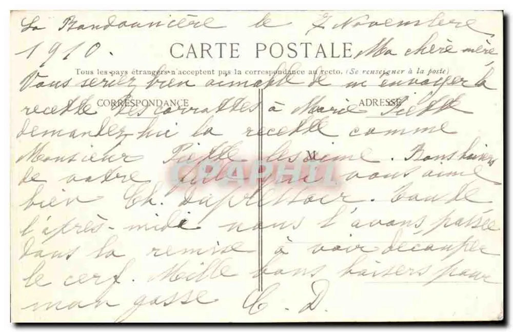 Orléans — As Margens do Loiret — Editor não identificado, número de série não visível - Verso