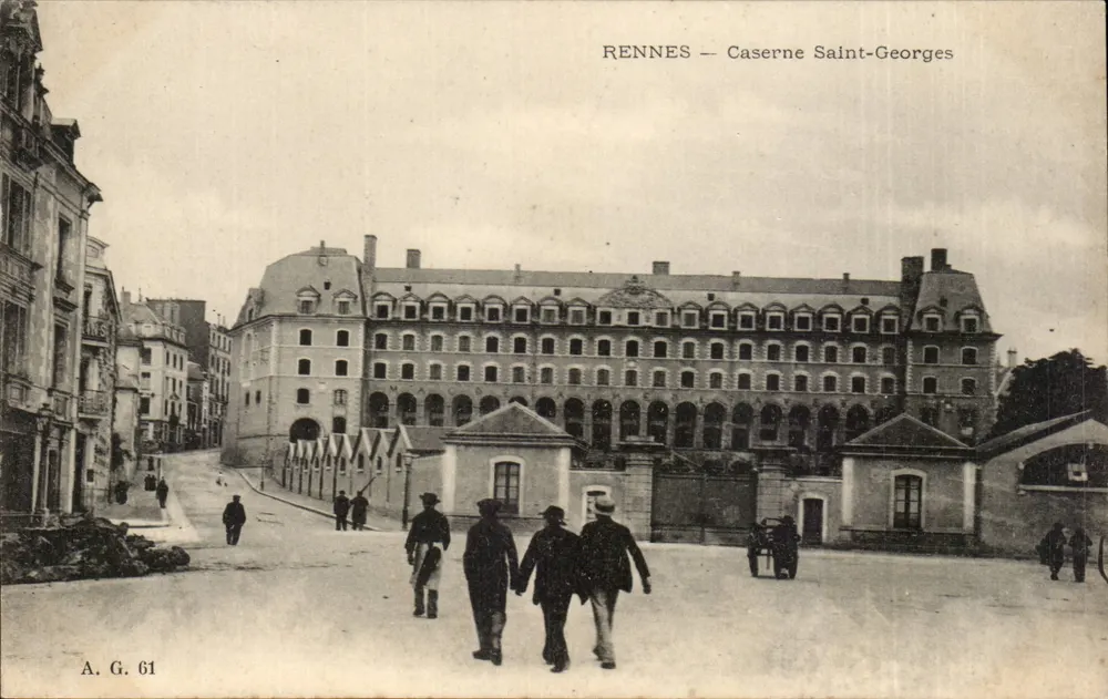 Rennes — Caserne Saint-Georges — A.G. 61 - Frente