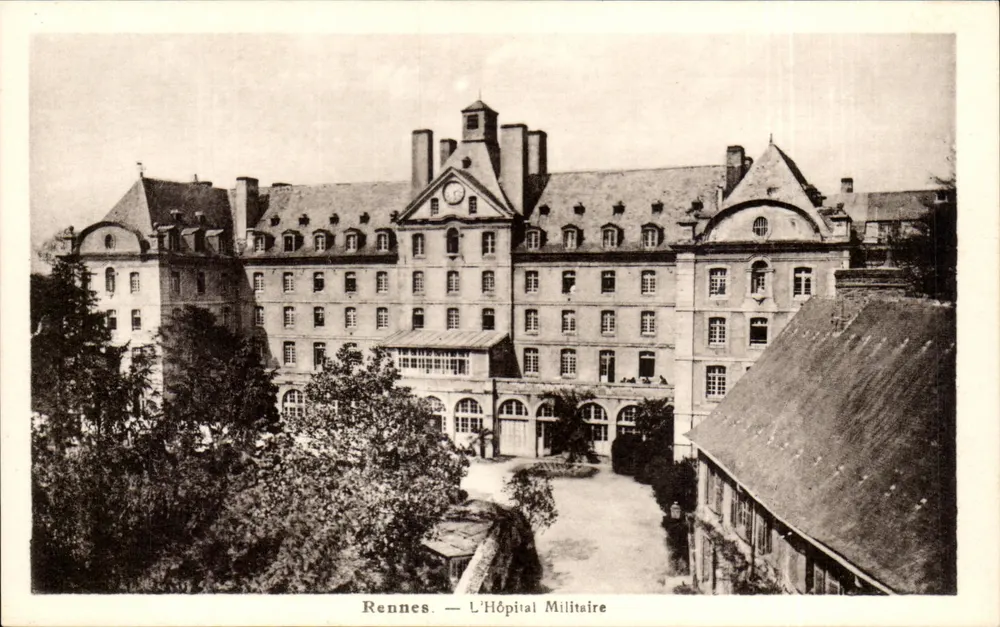 Rennes — O Hospital Militar — Laurent-Nantes - Frente