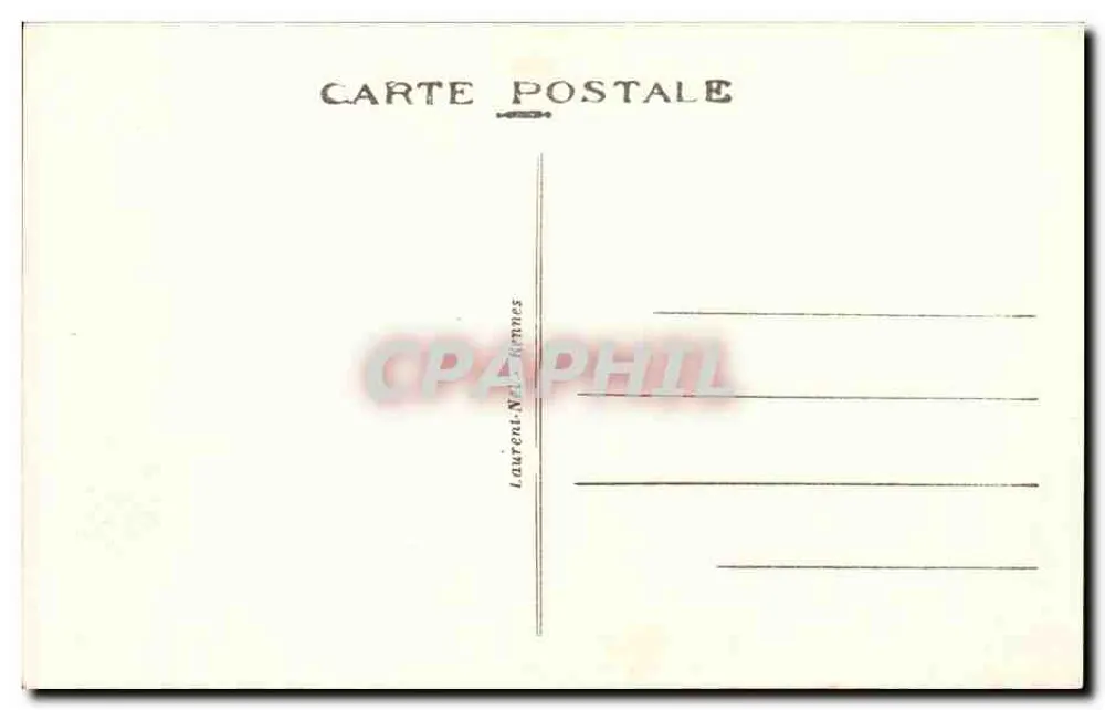 Rennes — O Hospital Militar — Laurent-Nantes - Verso