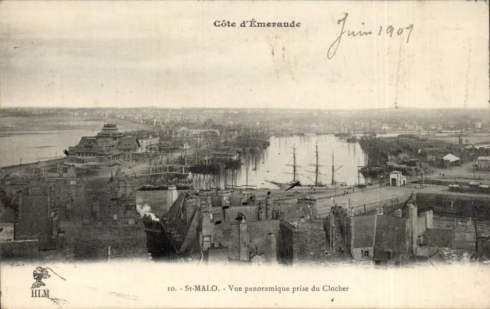 St-Malo - Panoramablick vom Turm aus — HLM, n°10 - Vorderseite