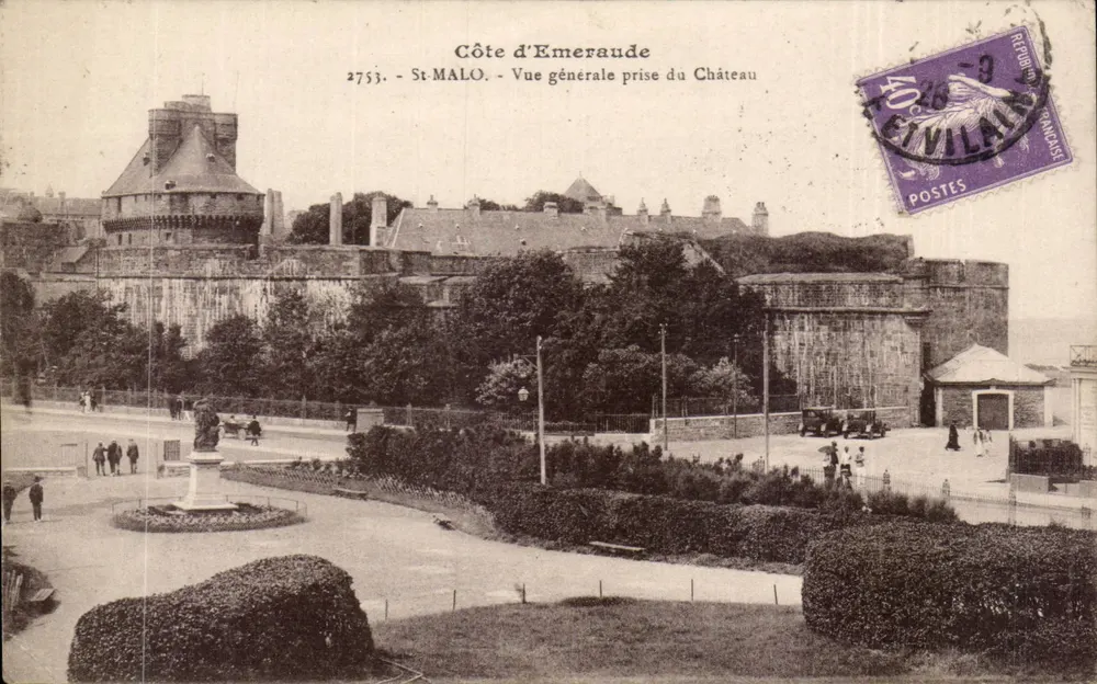 St-Malo - Côte d'Émeraude - Allgemeiner Blick vom Schloss aus - Vorderseite