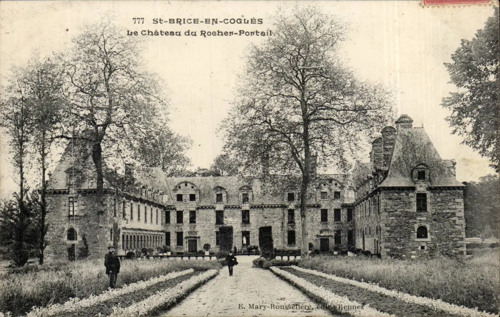 St-Brice-en-Coglès — Schloss Rocher-Portail — E. Mary-Rousseffere, Verlag Rennes - Vorderseite