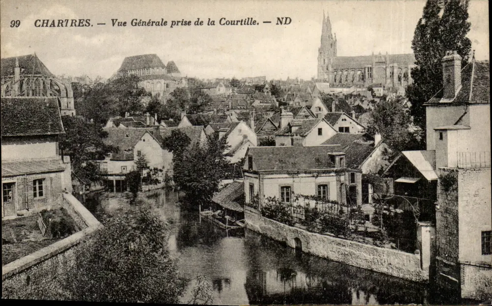 Chartres — Allgemeiner Blick von Courtille — ND - Vorderseite