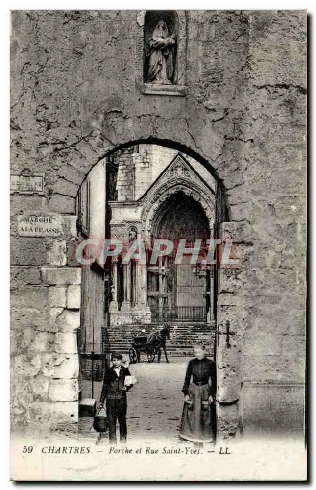 Chartres — Arco y Calle San Gervasio — LL - Anverso