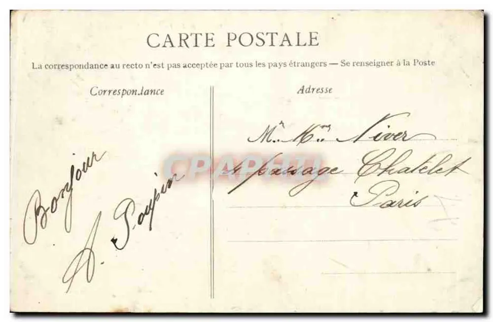 Chartres - A Porta Guillaume — editor desconhecido, n° 33 - Verso