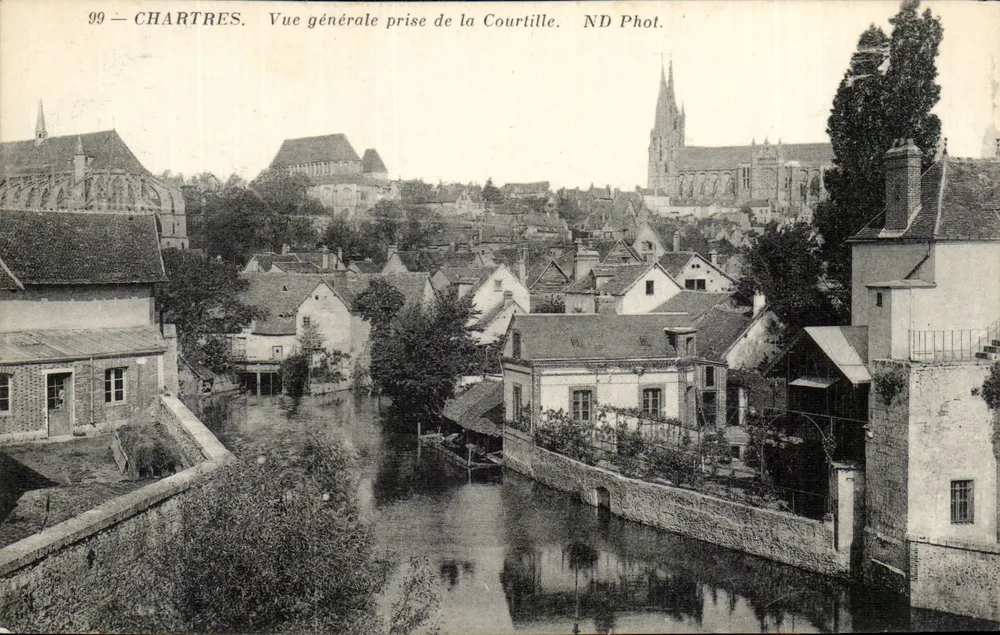 Chartres — Allgemeiner Blick von der Courtille — ND Phot. - Vorderseite