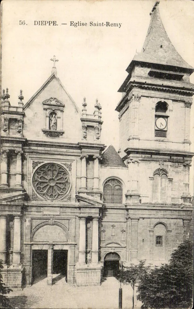 Dieppe — Iglesia de San Remy — Editor desconocido, n° 56 - Anverso