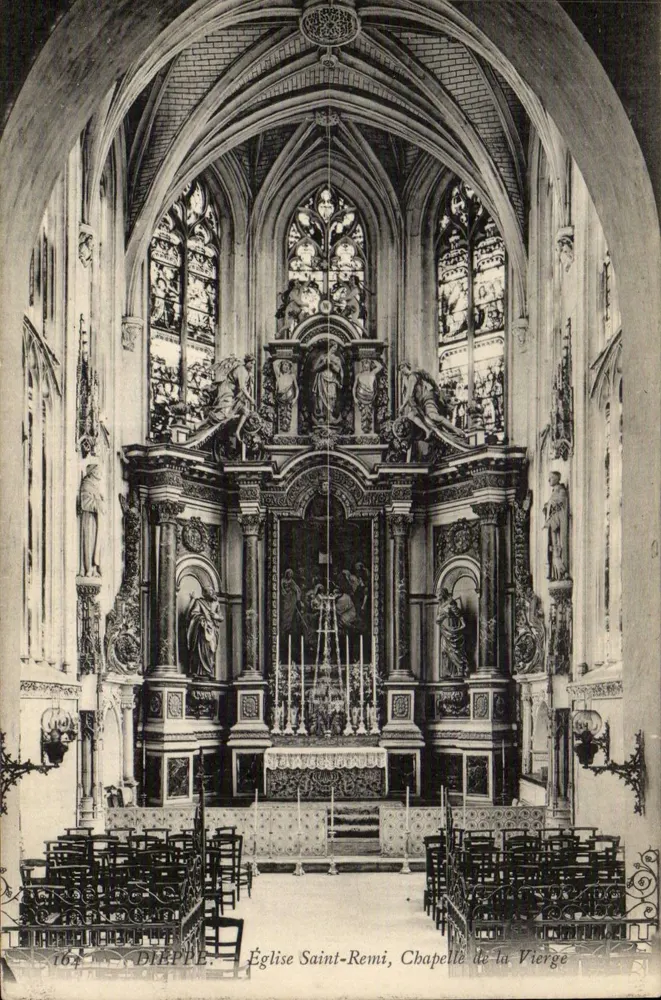 Dieppe — Kirche Saint-Remi, Kapelle der Jungfrau — unbekannter Verlag, Nr. 164 - Vorderseite