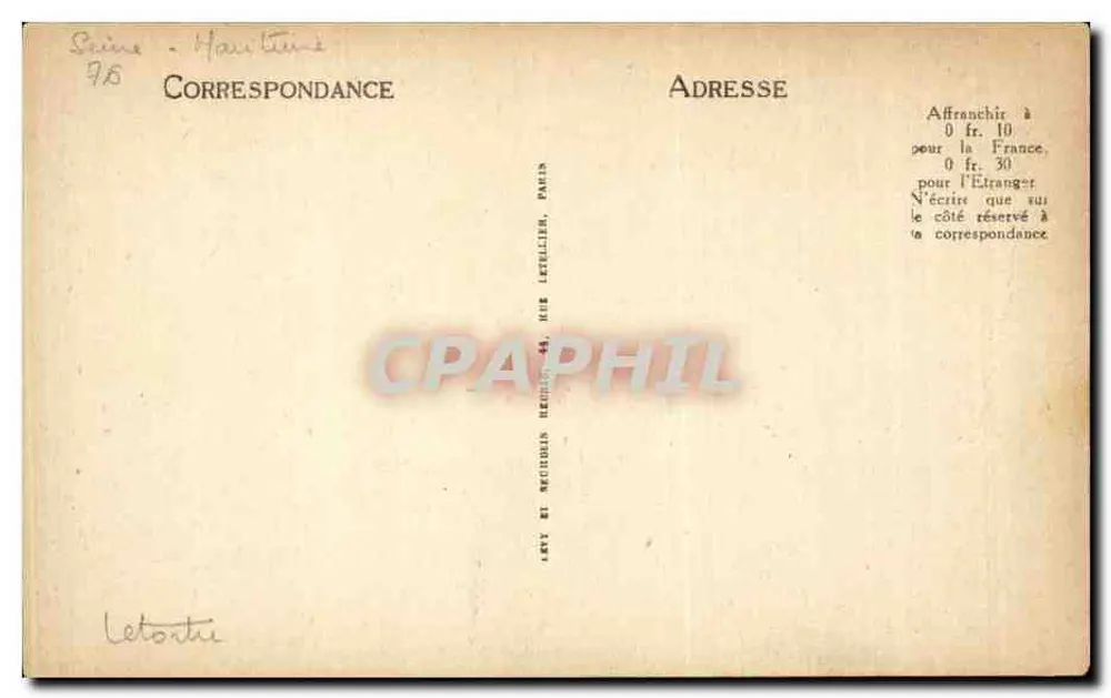 Dieppe - Interior da Igreja de São Jacó - Entrada do Tesouro - L.L. n°189 - Verso