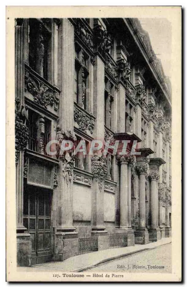 Toulouse — Hotel de Pierre — Edit. J. Bouzin, Toulouse - Frente