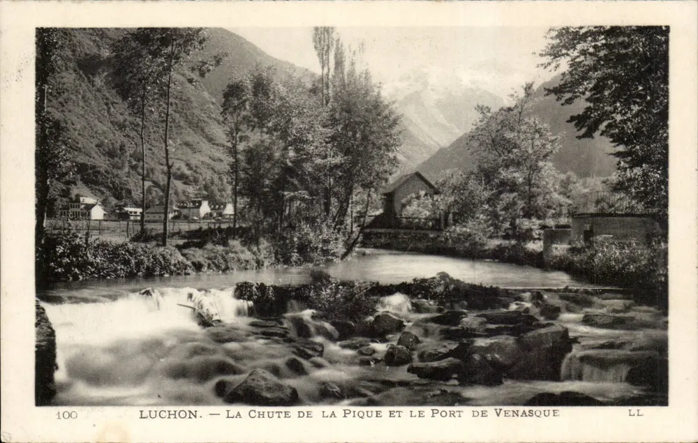 Luchon — Der Sturz der Pique und der Hafen von Venasque — LL, n°100 - Vorderseite