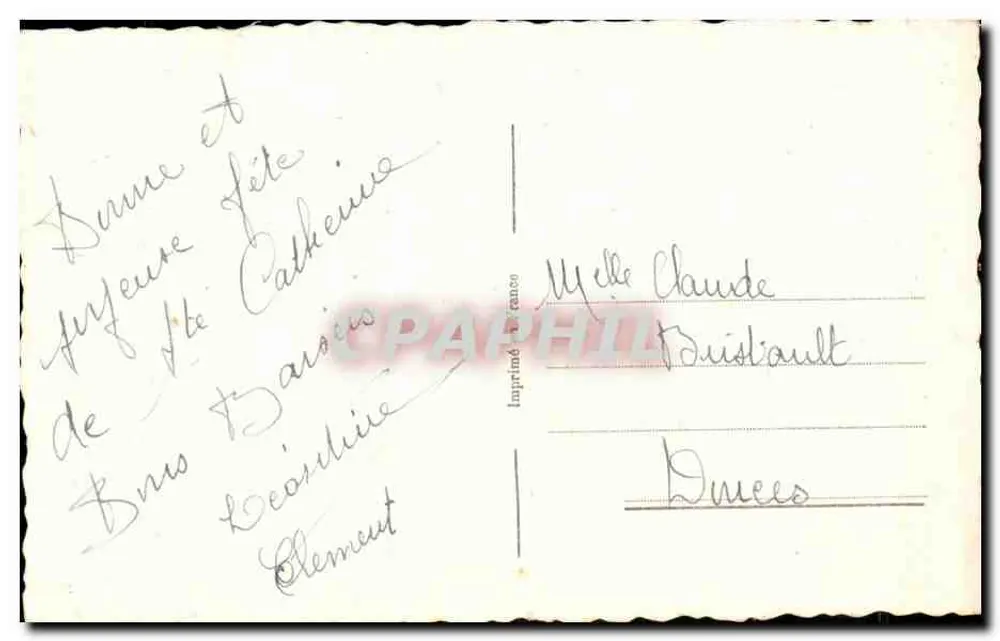 Lächelnde junge Frau — mit Rosenstrauß — Verlag JC, n° 113 - Rückseite