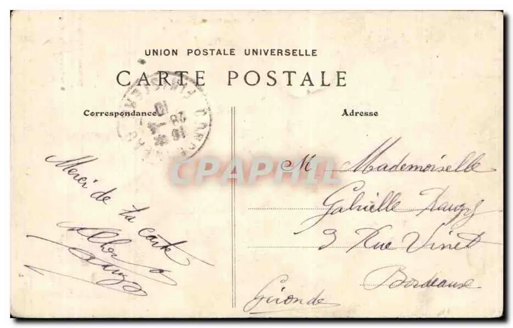 In der Bretagne — Um den Lit Clos — Sammlung Villiard, Quimper - Rückseite