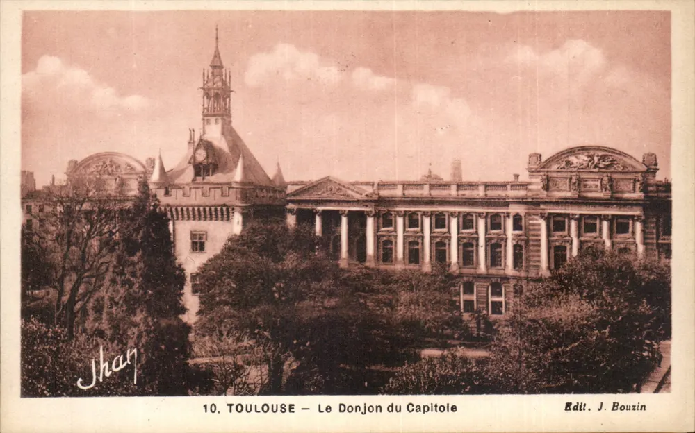 Toulouse — O Donjon do Capitole — Edit. J. Bouzin - Frente
