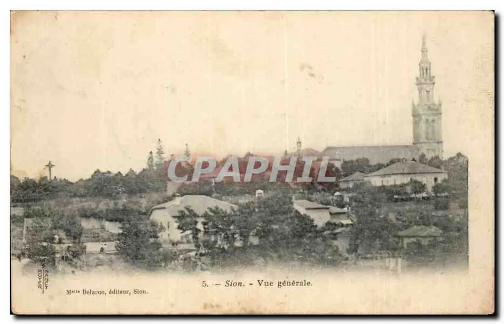 Sion — Vista geral — M. Delarue, editor, Sion, n°5 - Frente