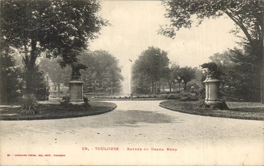 Toulouse - Eingang zum Grand Rond — Labouche frères, Verlag, Toulouse - Vorderseite