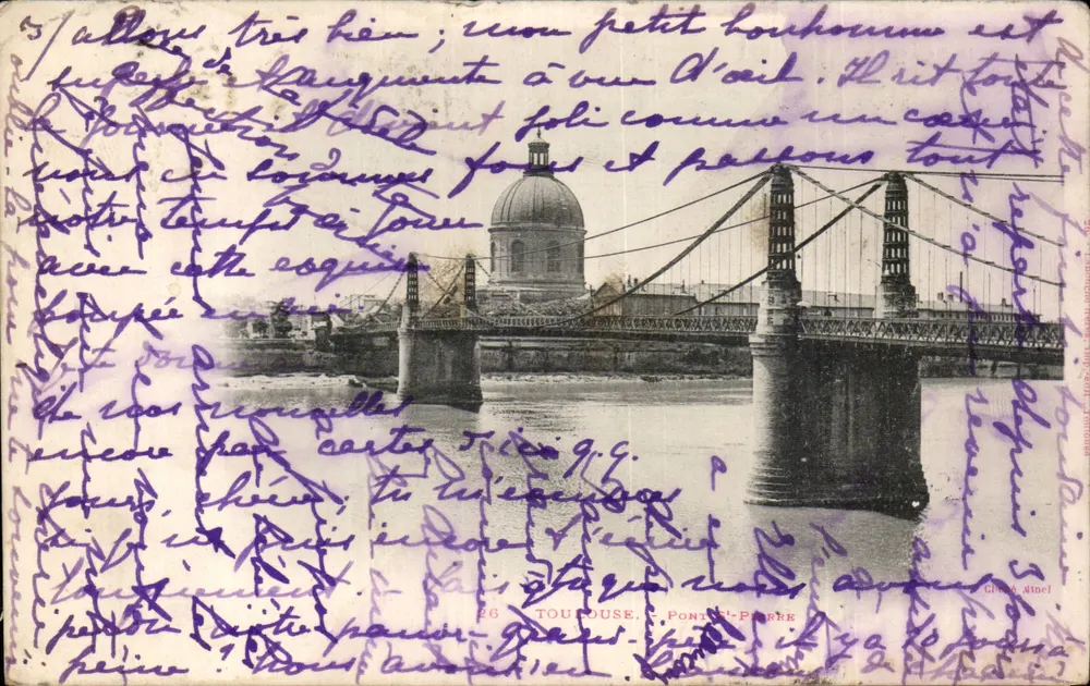Toulouse — Ponte do Parc e Igreja — Cinéa Minel, n°26 - Frente
