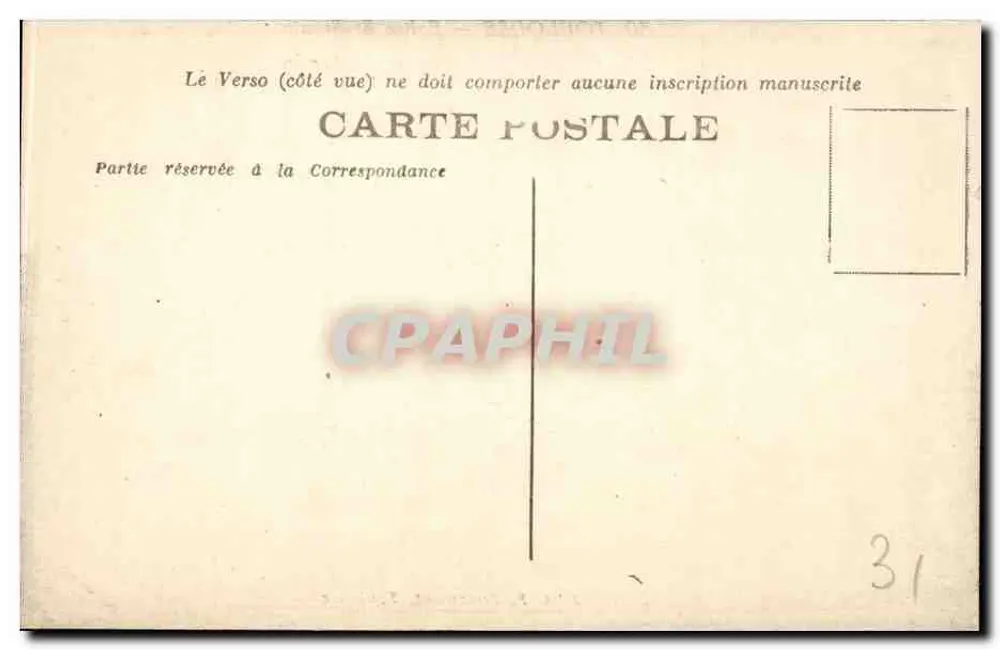 Toulouse — Igreja de Saint-Sernin — Ed. F. Pourment, Toulouse - Verso