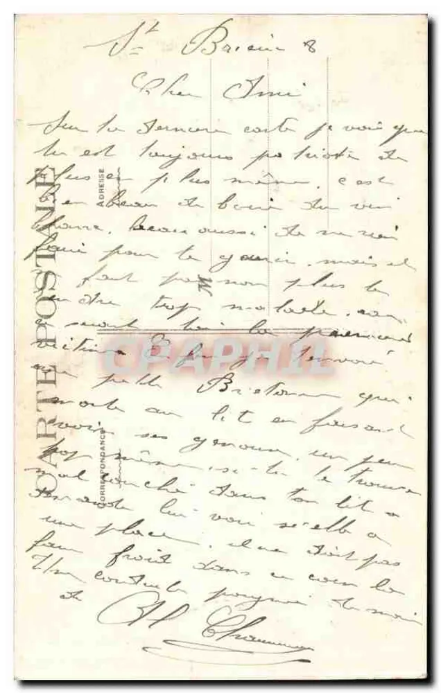 Lit-Clos à étage — Oh hisse! pour gagner sa couchette — Coleção E. Hamonie, St-B. - Verso